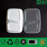 plastic food container with two-compartment